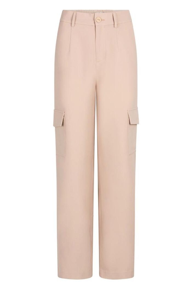 TROUSERS WIDE CARGO CITY SP25 10006 180 Sand